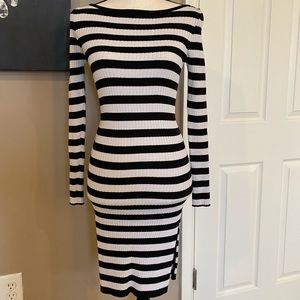 Stripped work/casual dress